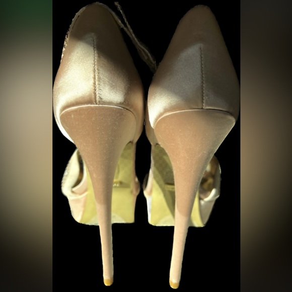 BEBE Stiletto Champagne Pumps - Picture 5 of 10